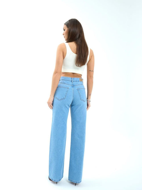 7044 KOT PANTOLON-MAVİ