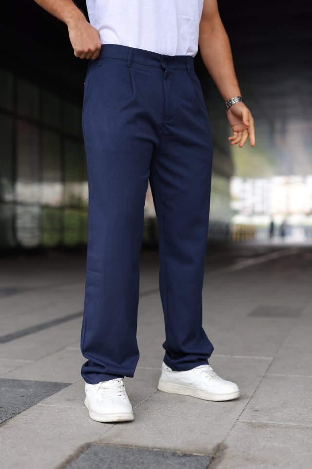 Erkek Beli Lastikli Baggy Pantolon