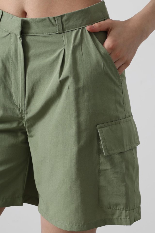 Cargo Cepli Şort - Haki