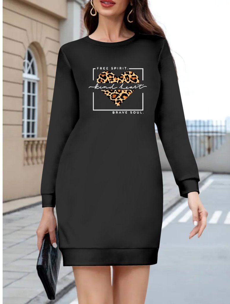 Women's Long Sleeve Crew Neck Patterned Viscose Two-Yarn Blouse