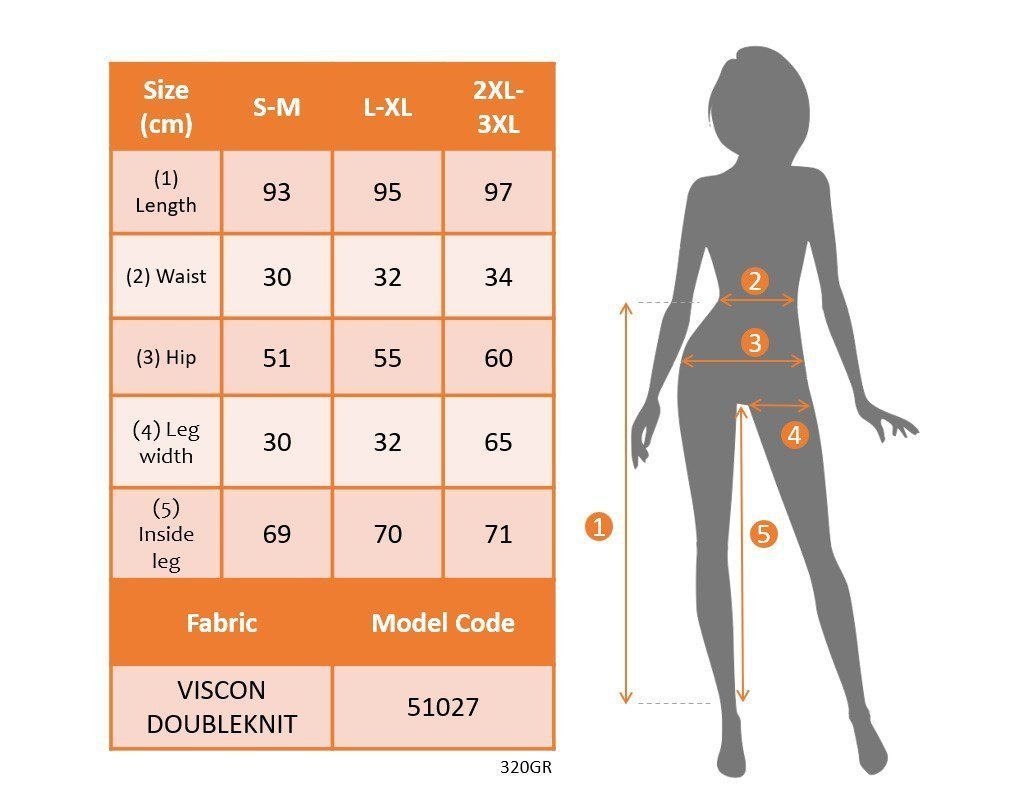 Women's High Waisted Elasticated Side Button Viscose Two-Thread Trousers