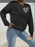 Women's Long-Sleeved Crew Neck Viscose Two-Yarn Blouse
