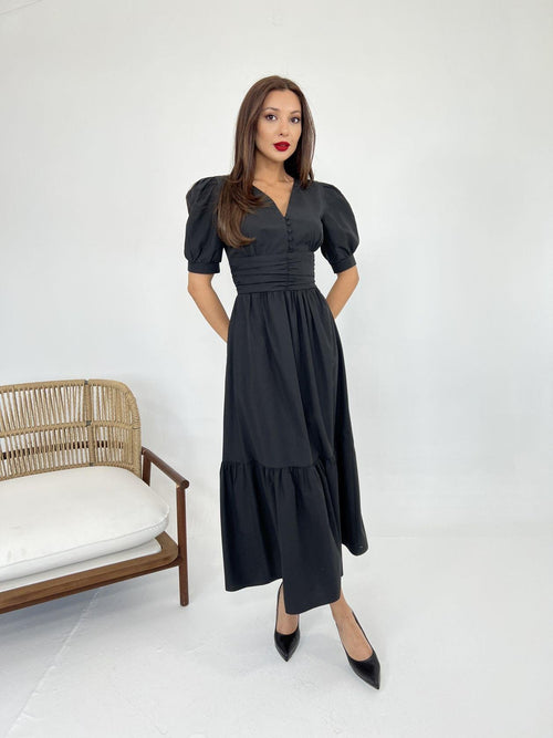 6411 DRESS-BLACK