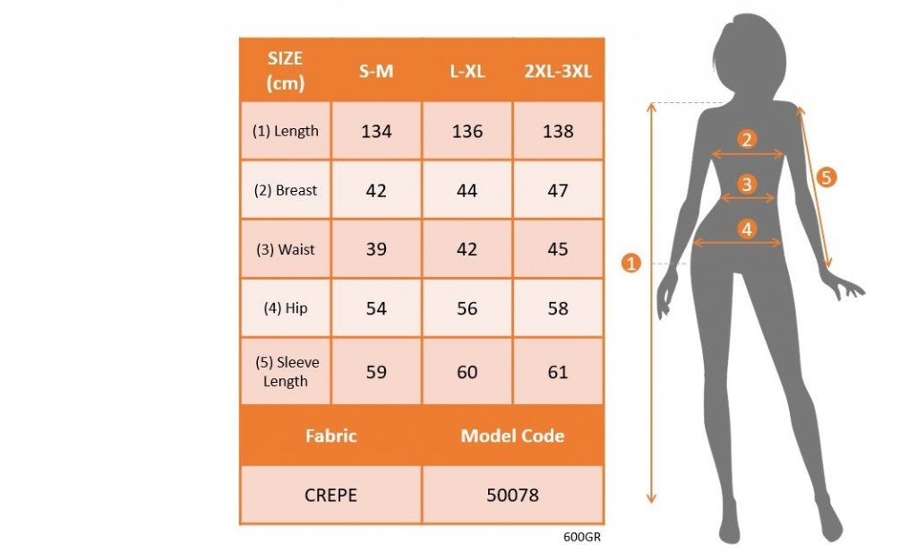 Women's Long Sleeve Wrap V-Neck Side Tie Crepe Full-Length Dress