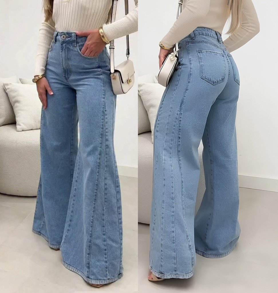 Women's High Waist Wide Leg Jeans