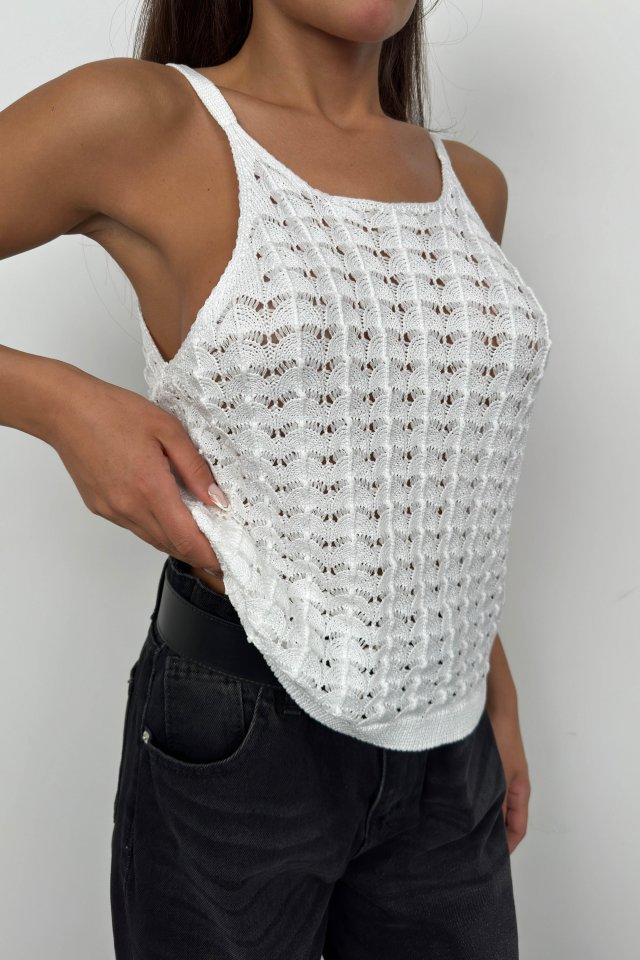 Sleeveless Knit Blouse
