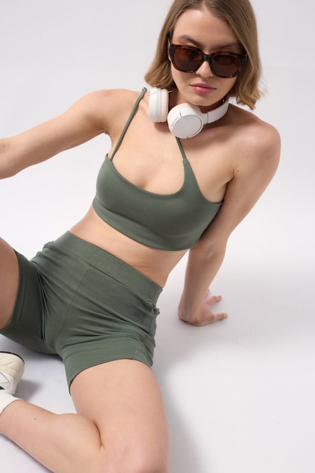 Crisscross Strap Bra