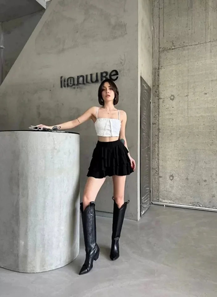 Mykonos Basic Skirt - Black