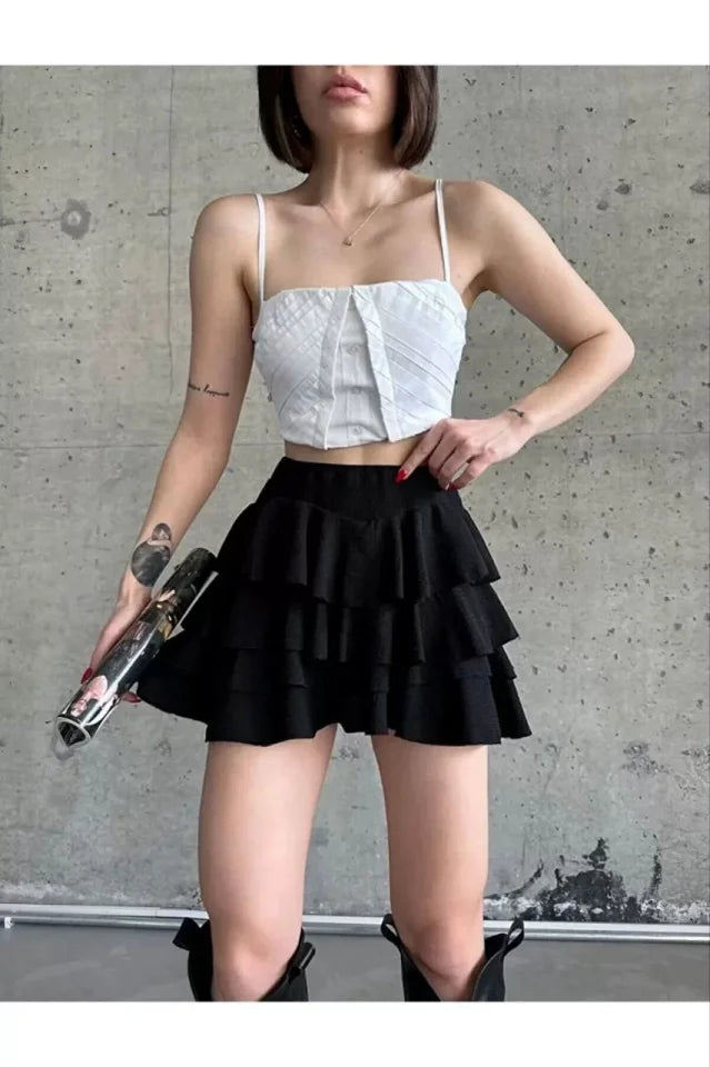 Mykonos Basic Skirt - Black