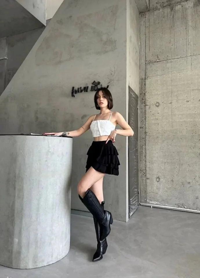 Mykonos Basic Skirt - Black