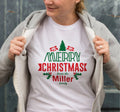 MERRY CHRISTMAS From The Miller Baskılı T-shirt - Beyaz