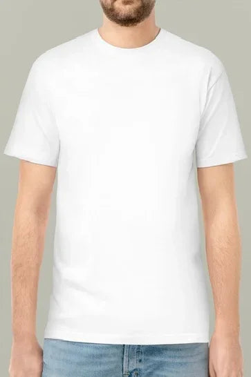 Arka 24/1 Düz Oversize T-shirt - Beyaz