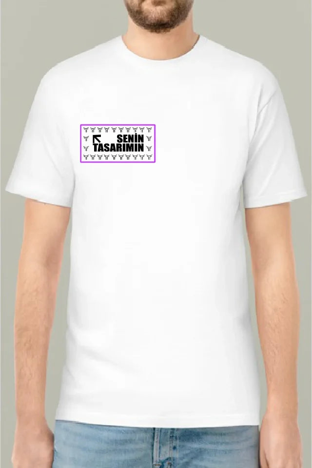 Ön 24/1 Düz Oversize T-shirt - Beyaz