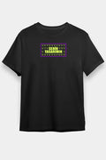 Ön 24/1 Düz Oversize T-shirt - Siyah