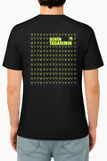 Ön Arka 24/1 Düz Oversize T-shirt - Siyah