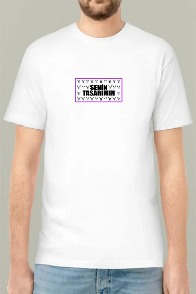 Ön 24/1 Düz Oversize T-shirt T-shirt - Beyaz