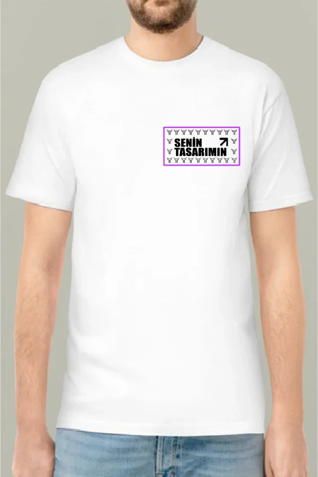 Ön 24/1 Düz Oversize T-shirt T-shirt - Beyaz