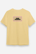 Ön 24/1 Düz Oversize T-shirt - Bej