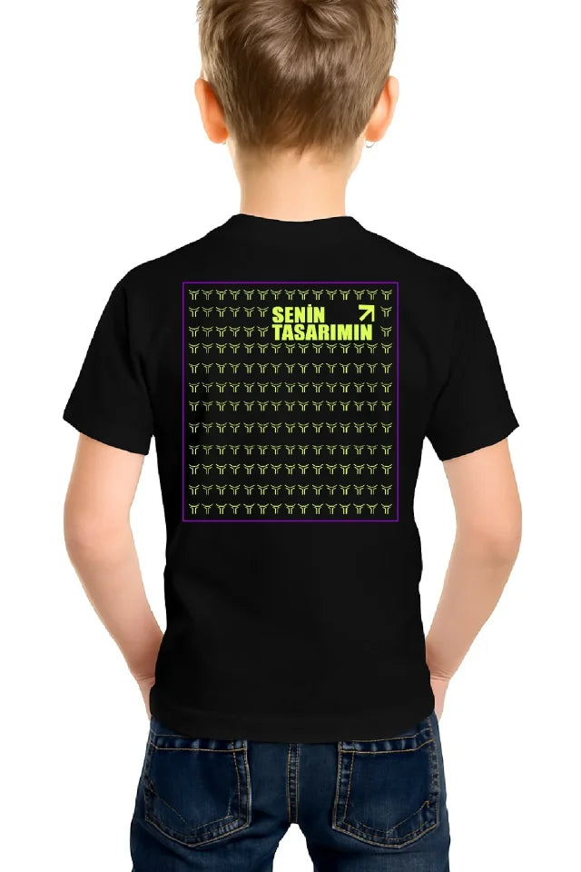 Arka Çocuk Basic Tshirt - Siyah