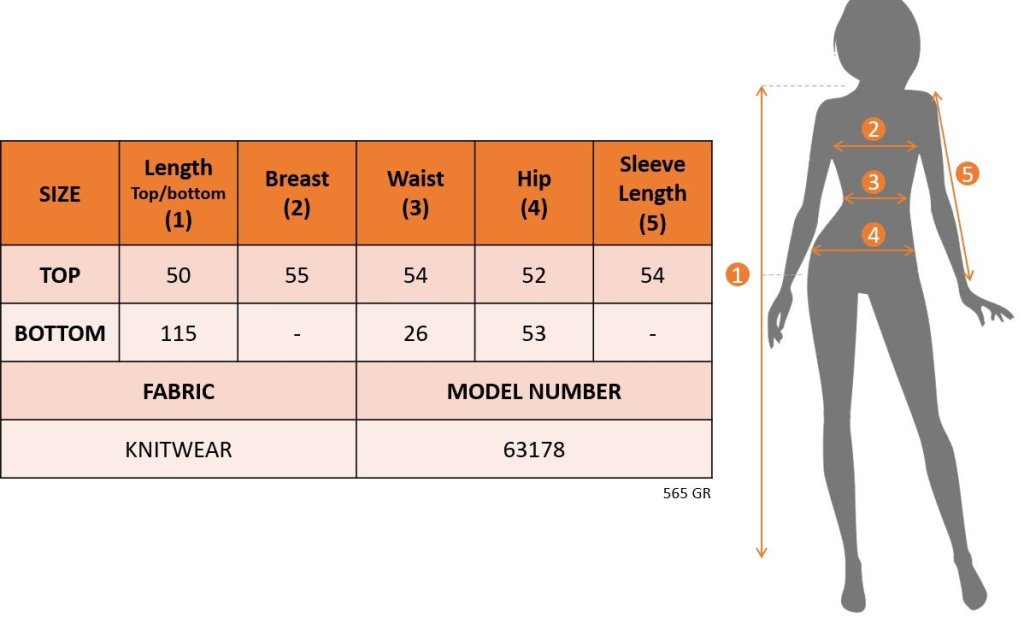 Women's Long Sleeve Turtle Neck Short Knit Blouse and Pants Two-Piece Set