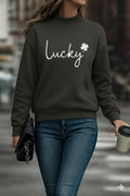 Women's Long-Sleeved Crew Neck Viscose Two-Yarn Blouse