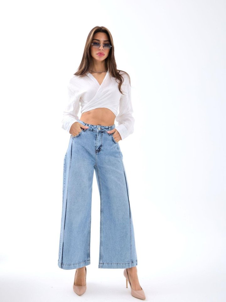 7356 KOT PANTOLON-MAVİ