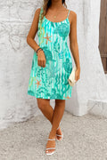 Women's Strappy Round Neck Turtle Print Supreme Dress