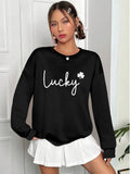 Women's Long-Sleeved Crew Neck Viscose Two-Yarn Blouse