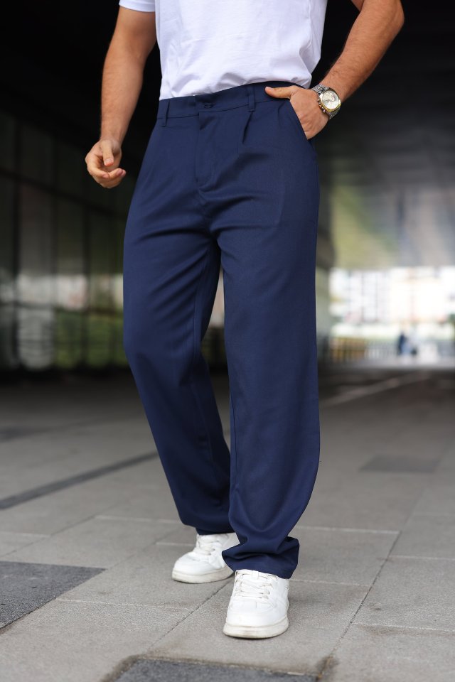 Erkek Beli Lastikli Baggy Pantolon